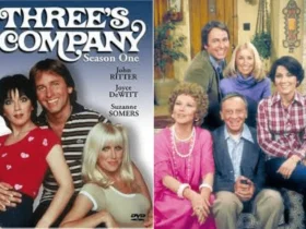 Three's Company cast, where are they now, John Ritter, Joyce DeWitt, Suzanne Somers, 70s TV shows, classic sitcoms, Three's Company today